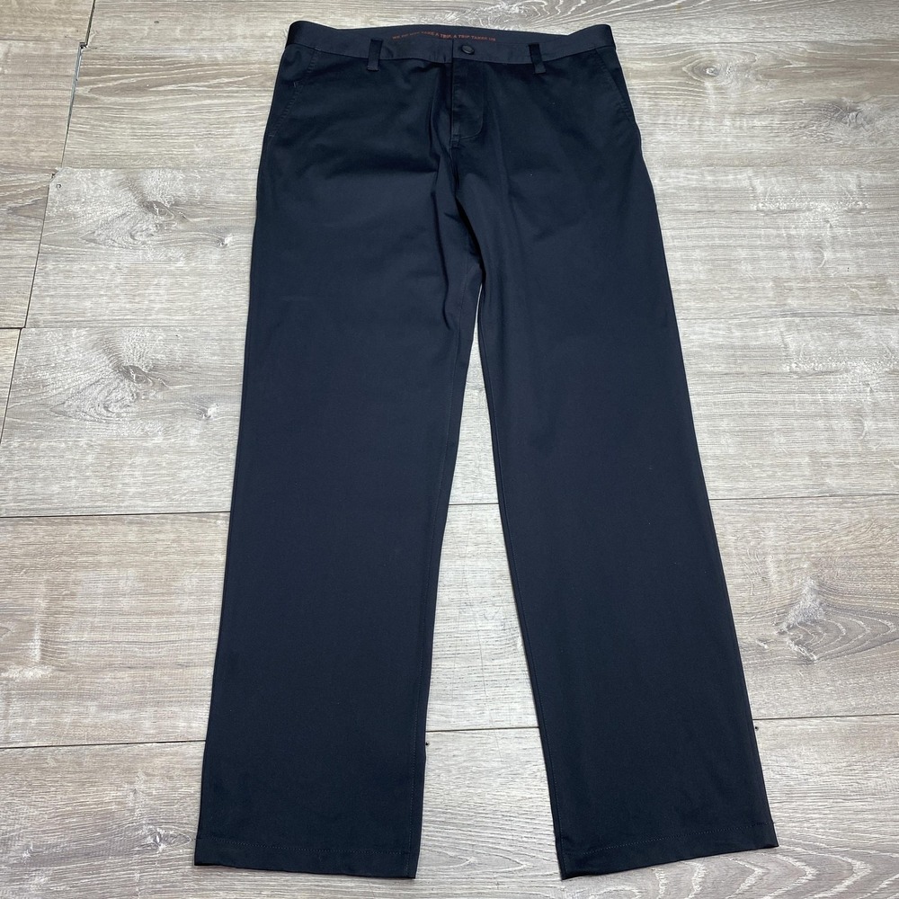 Rhone Pants Mens 33 Black Performance Chino Stretch Travel Golf Casual 100161